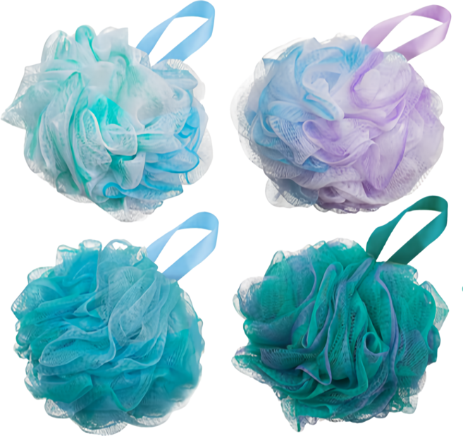 AHOYE 三倍綿密泡泡沐浴球 大, 4個, 75g