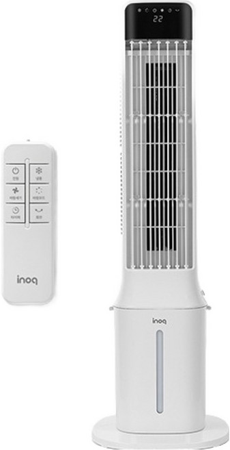 이노크아든 리모컨형 물통분리 간편세척 타워팬 냉풍기 9L, IA-LF1010