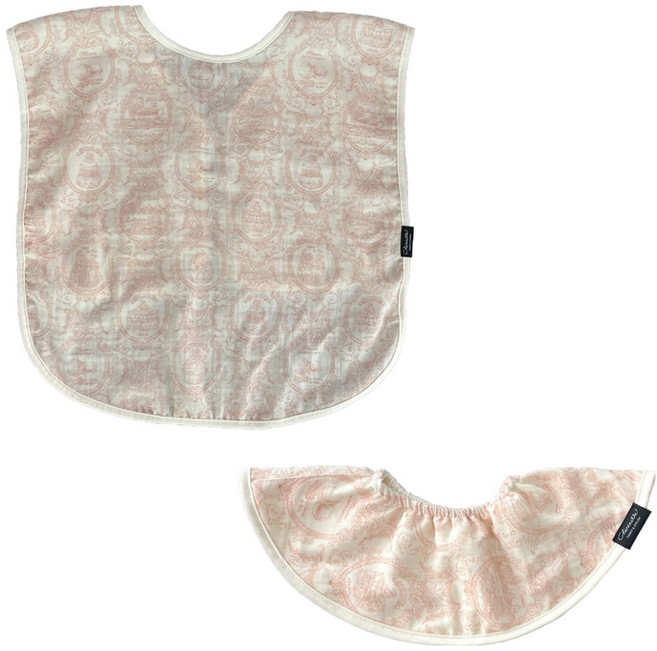 쉐리네뜨 유아용 턱받이 + 엄마 수유 턱받이 세트, 살몽드, 1세트