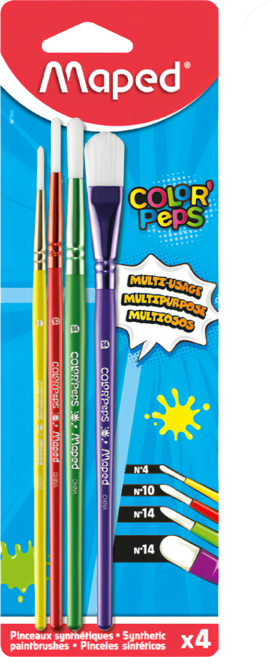 Maped 創意畫筆 4件組, 1組, 7.6 x 23.1 x 0.9cm