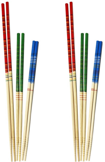 영수산업카멜 대나무 조리용 튀김젓가락 3종 x 2p 세트, 1세트, 혼합색상