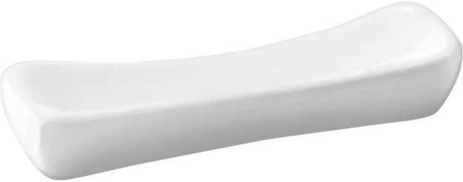 아루아 모던 도자기 수저받침 슬림라인, 화이트, 4개