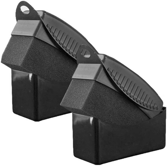 차티스트 타이어 광택 드레싱 케이스 스펀지 어플리케이터 CS025, 블랙, 2개