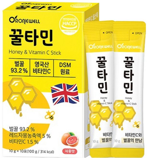 로니웰 꿀타민 자몽맛 10포, 100g, 1개