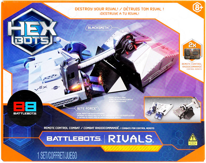 헥스봇 코리아보드게임즈 배틀봇 라이벌 세트, 흰색, 그레이(로봇), 1세트