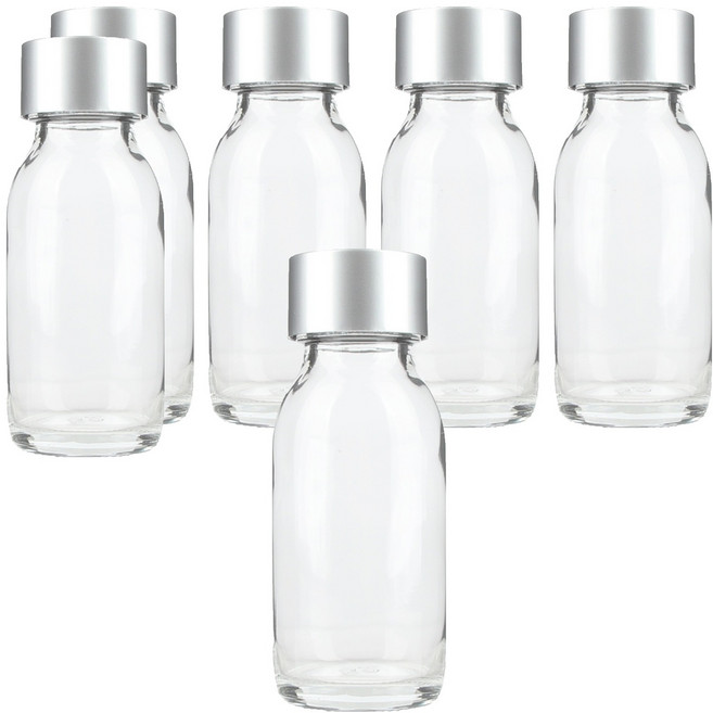 공병상회 OS더치60 투명 실버캡 유리병, 60ml, 6개