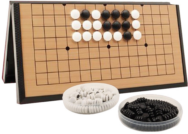 플로우코드 접이식 바둑판 + 바둑알 세트, 베이지, 1세트