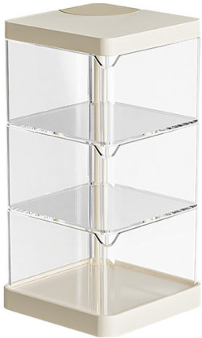 레드케비넷 미니 메이크업 소품 보관함, 화이트, 1개