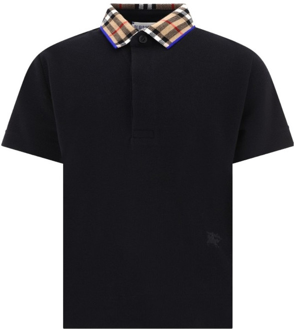 Burberry 男童格紋領棉質Polo衫 8078567 A1189