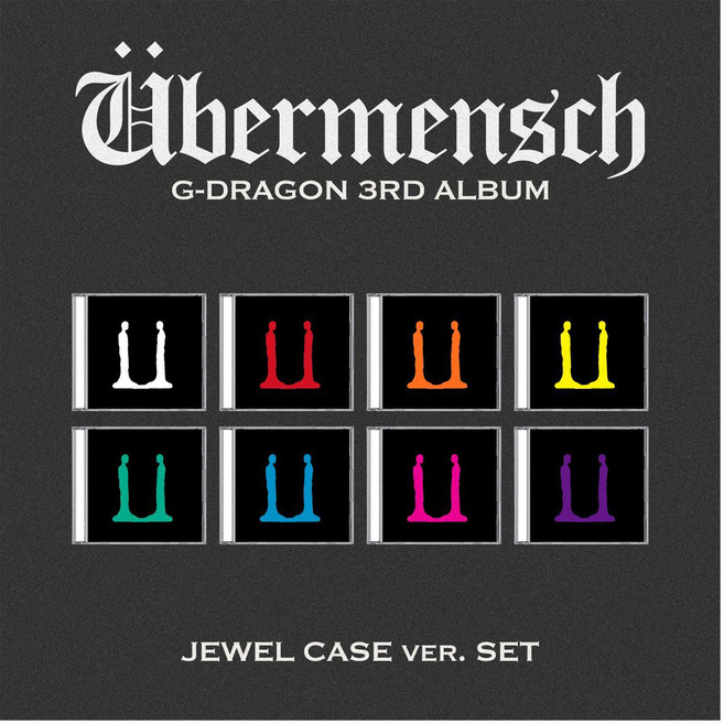 G-Dragon 第3張專輯： Übermensch (Jewel Case Ver. 8款中隨機1款), 1CD
