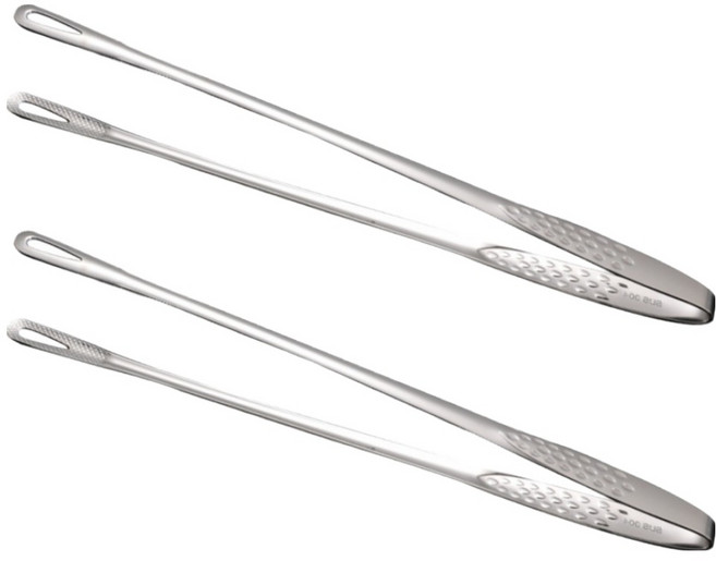 아인센 304 스텐 캠핑 고기 요리 집게 28cm, 2개