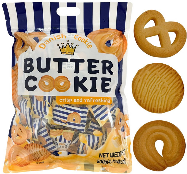 데니쉬 버터쿠키, 1개, 800g