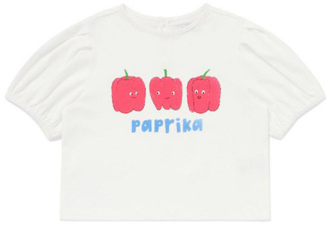 래핑차일드 아동용 퍼프소매 반팔 티셔츠