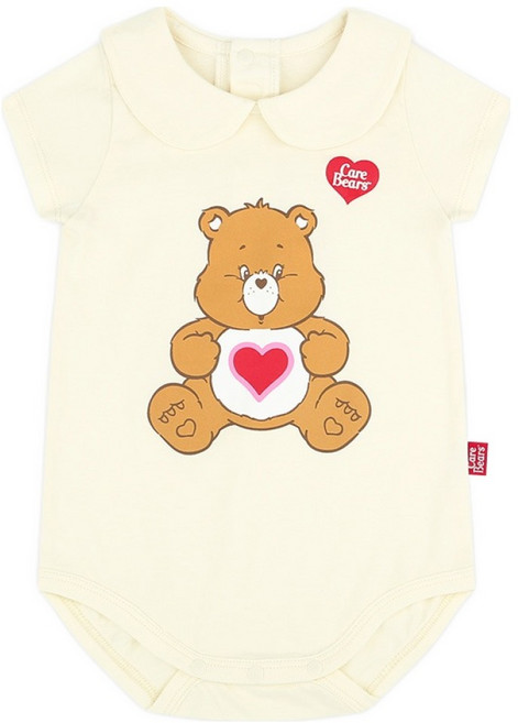 Care Bears幼兒用Care Bears Baby有機短袖圓領嬰兒連身衣