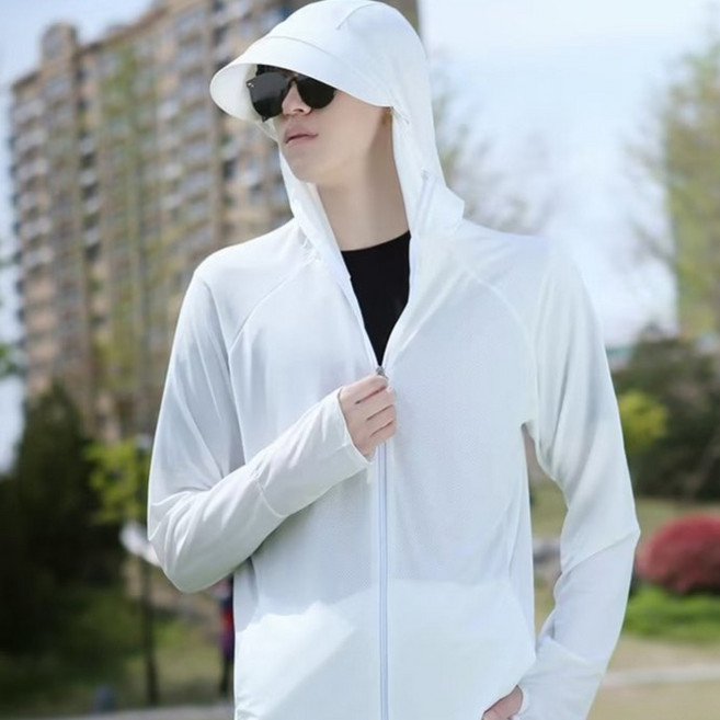 男士連帽棒球帽一體成型超輕量連帽拉鍊防風外套 25S00125