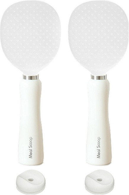 오뚝이 스탠딩 밥주걱, 2개, 화이트