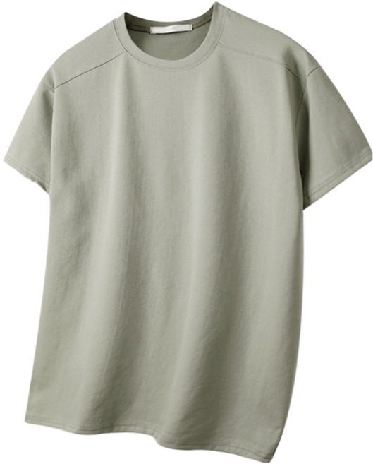 해리슨 남성용 라운드 절개 머슬 슬림핏 반팔 티셔츠 HA-1047 NAT1017