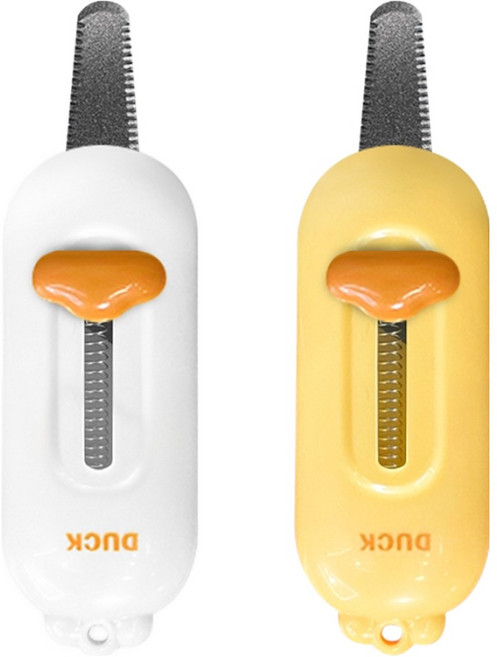 월드크린 자석 오토락 오리 택배칼, 랜덤 발송, 2개