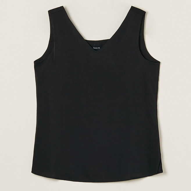 Roem 基本款方領背心雪紡衫