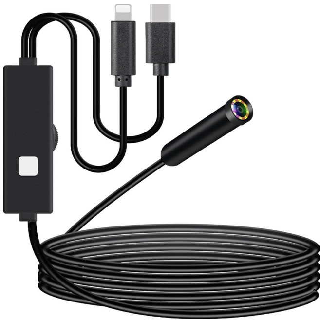 컴스 스마트폰 내시경 카메라 탐지용 5m JA285, 1개