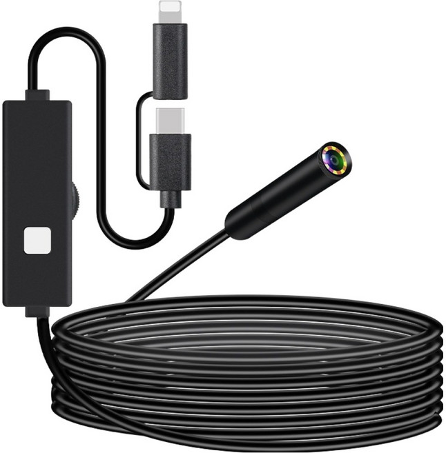 컴스 스마트폰 내시경 카메라 탐지용 10m JA286, 1개