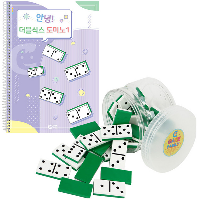 가베가족 안녕 더블식스 도미노 기초세트 KS8734, 1개