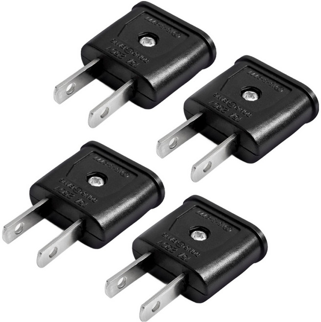 돼지코 220V 변환 110V 플러그 어댑터, 4개