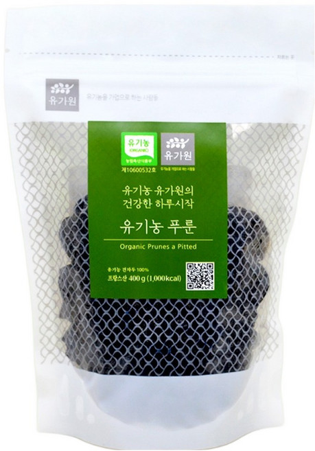 유가원 유기농 푸룬, 1개, 400g