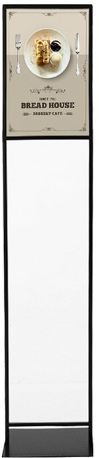 티엠데코 포스터 스탠드 슬림, 1개, 블랙