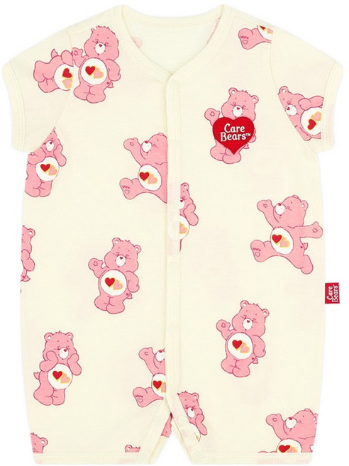 Care Bears Care Bears 有機短袖滿版嬰兒連身衣