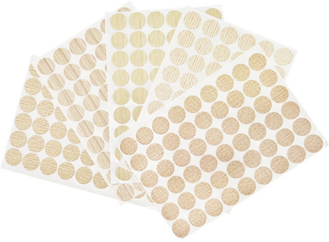 네이처안 가구 벽지 못자국 pvc 스티커 5종 세트, 화이트우드계열