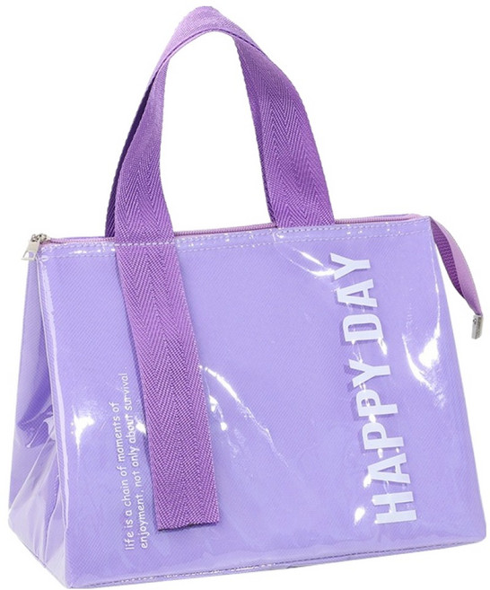 여신 활용도 높은 방수 보냉가방, 연보라, 1개