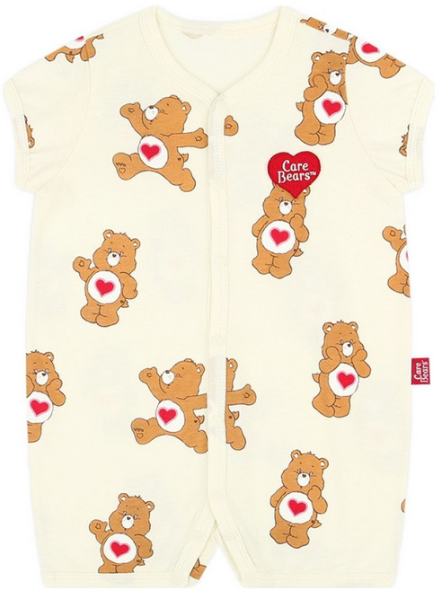 Care Bears 寶寶 Care Bears 有機短袖滿版印花連身衣