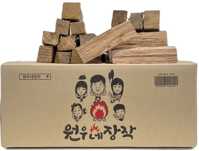 원우네장작 특수건조 48시간 참나무 15cm 미니 장작, 10kg, 1개