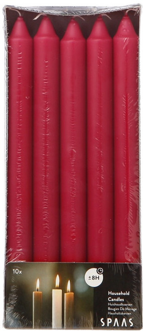 스파스 하우스홀드 캔들 10p, 빨강, 66g, 1개