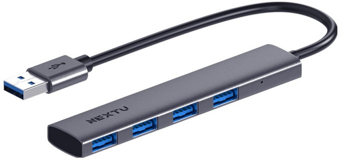 넥스트유 유고르 USB 3.0 4포트 허브 694U3, 1개