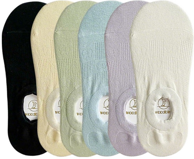 워더미 여성용 러블리 곰돌이 페이크삭스 6켤레 세트 M1036