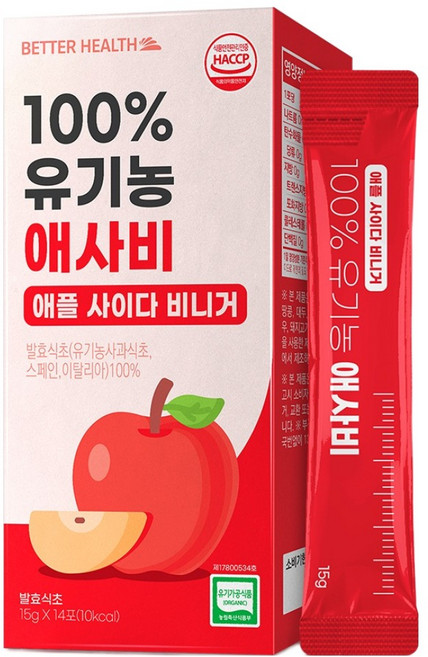 더존건강 NFC착즙 유기농 애사비 스틱 14p, 210ml, 1개