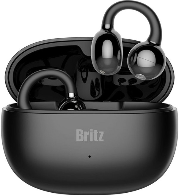 브리츠 오픈형 타입 블루투스 이어폰, BZ-Clip7, 블랙