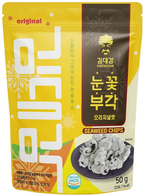 김대감 눈꽃부각 오리지널맛, 1개, 50g