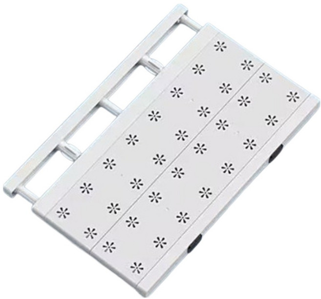 해강코퍼레이션 길이조절 압축 선반, 화이트, 1개