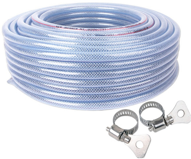 블랙라이거 편사호스 내경16mm + 클램프 커넥터 세트, 5m, 혼합색상