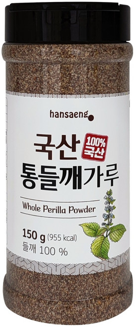 hansaeng 국산 통들깨가루, 150g, 1개