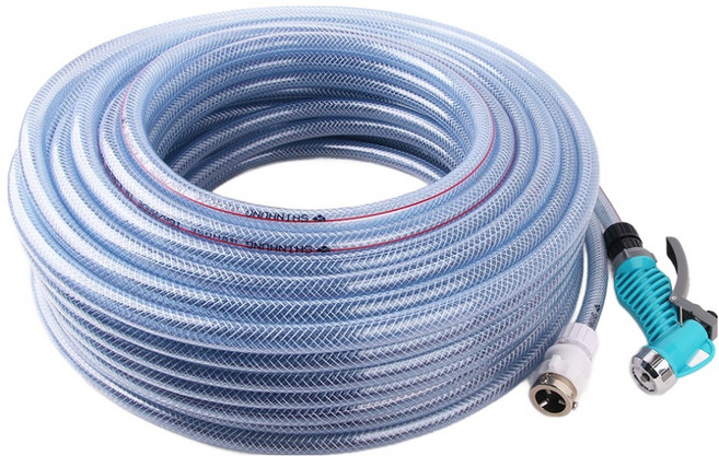 블랙라이거 편사호스 내경16mm + 원터치 커넥터 + 원터치 분사기 세트, 15m, 혼합색상