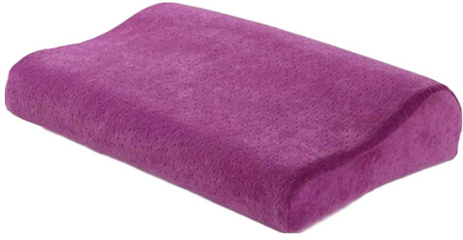 하와이슬립 메모리폼 경추베개, 퍼플, 1개