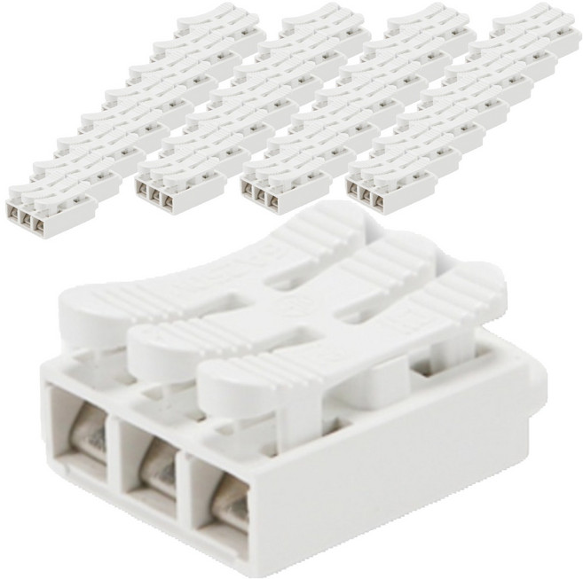 3P 電線連接器 電源端子, 100個