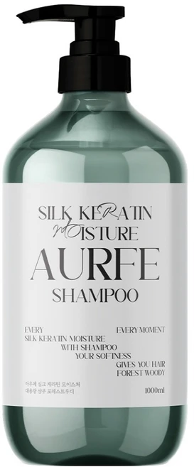 아우페 실크 케라틴 모이스처 샴푸 포레스트우디향, 1L, 1개 - 쿠팡