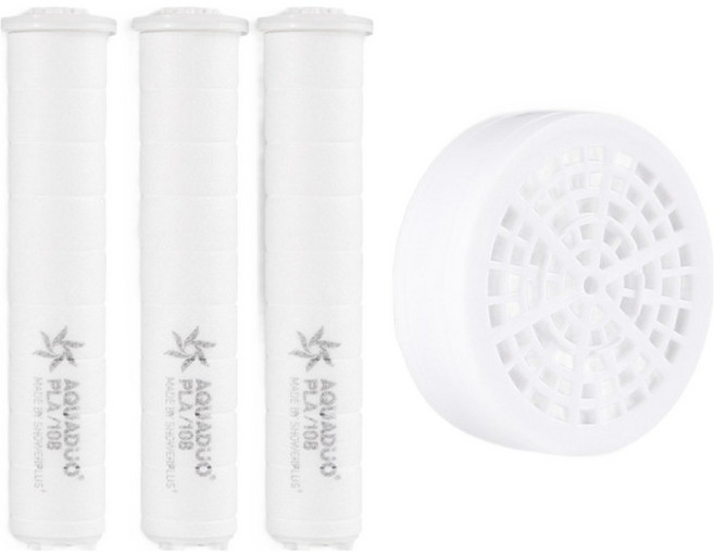 아쿠아듀오 블라썸 샤워기 PLA 리필필터 3p + 헤드필터 세트, 1개