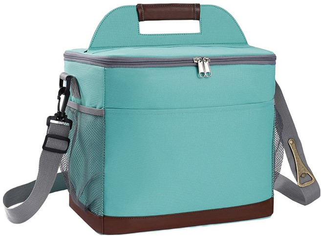 따봉오빠 휴대용 캠핑 피크닉 스트랩 대용량 보냉 가방 JNHA1825, 민트, 1개, 1단