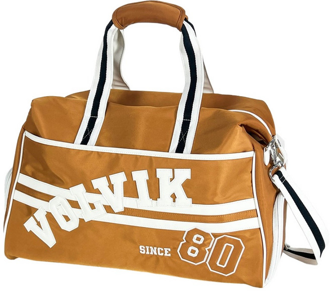 볼빅 시그니처 경량 스포츠 골프 보스턴백, 브라운